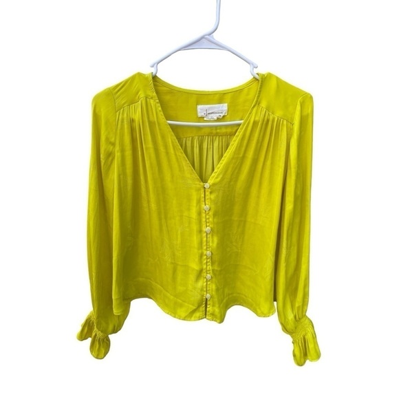 Anthropologie Liora Embroidered Buttondown Blouse | Size:XSP - Picture 4 of 14